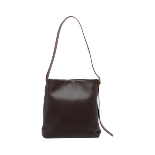 Logo Patch Draped Shoulder Bag