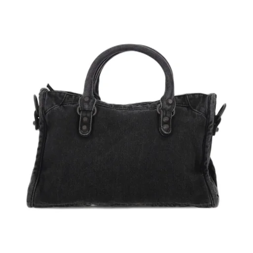 Le City Denim Small Top Handle Bag