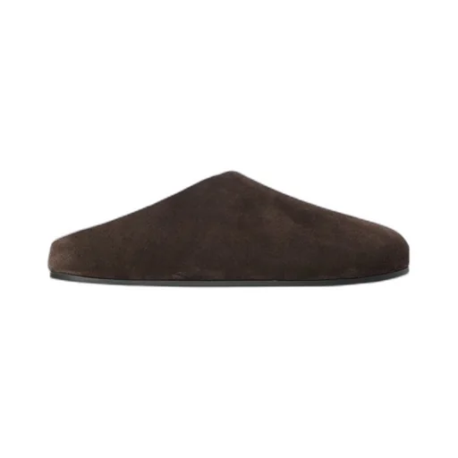 Hudson Slide In Suede And Shearling