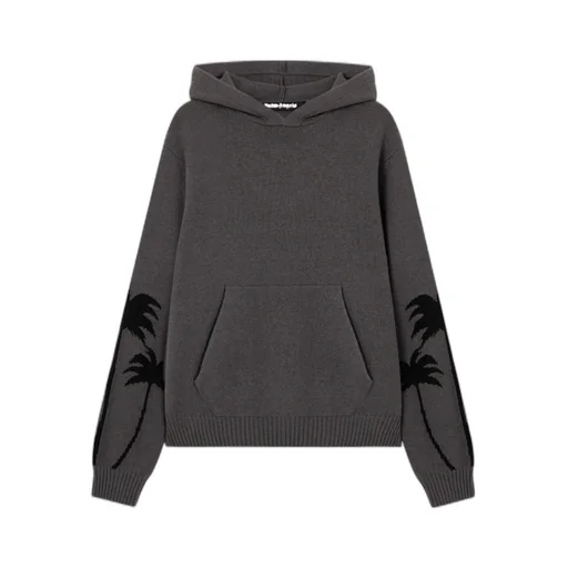Palm Print Hooded Jumper