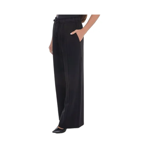 Drawstring Wide-Leg Trousers