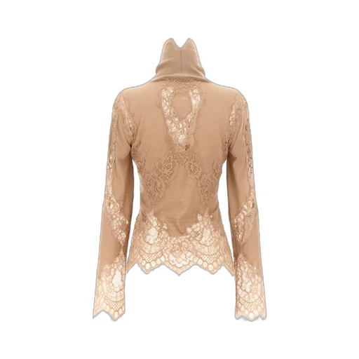 Lace Insert Knitwear