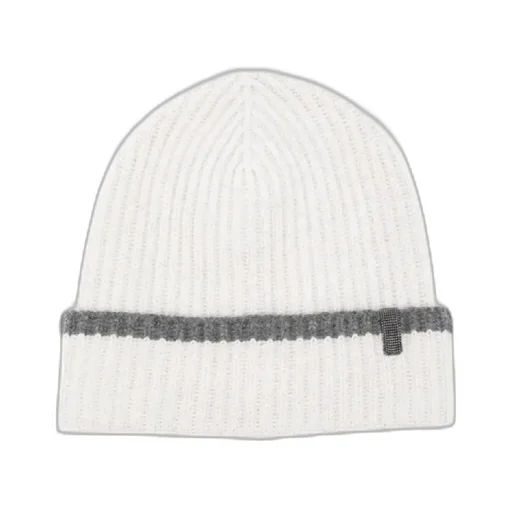 Ribbed Cashmere Beanie