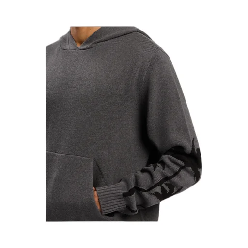 Palm Print Hooded Jumper