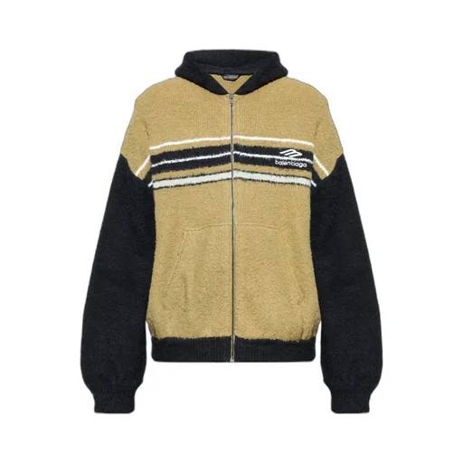 Zip-Up Knitted Hoodie