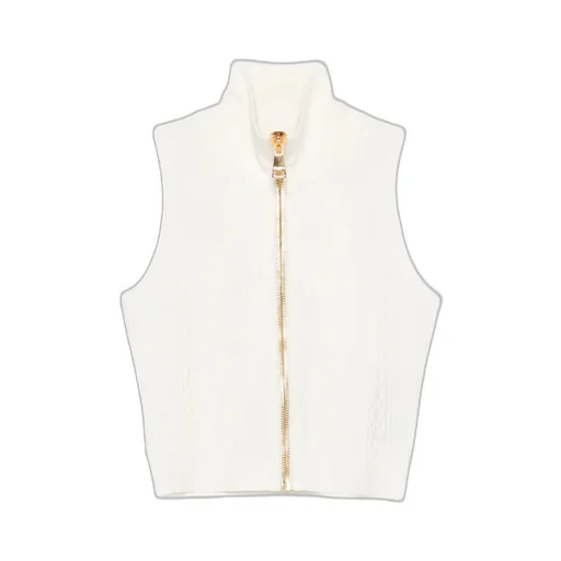 Zip High-Neck Top