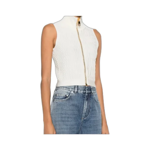 Zip High-Neck Top