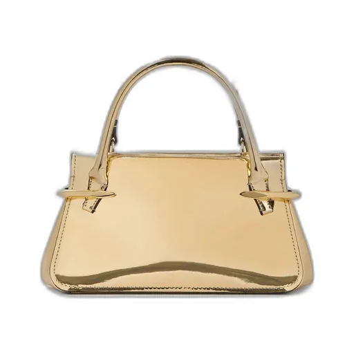 Mini Pinch Bag In Mirror Effect Leather