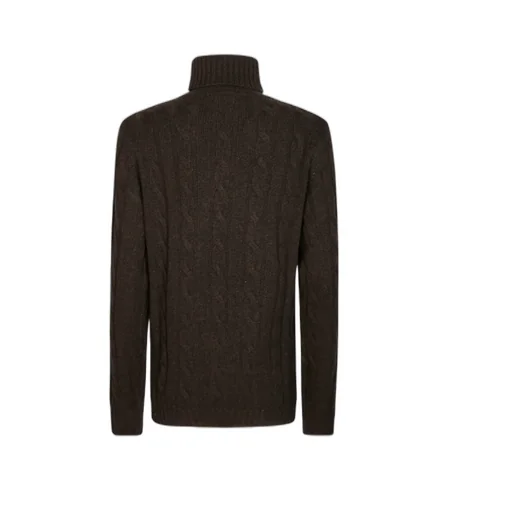 Cable-Knit Roll-Neck Sweater