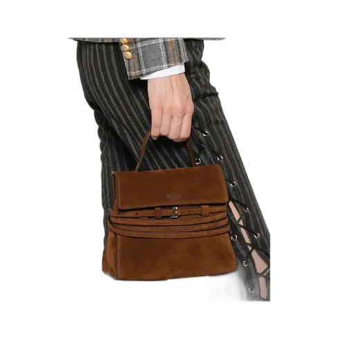 Tie Me Suede Shoulder Bag