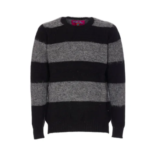 Shaggy Bear Striped Knitwear
