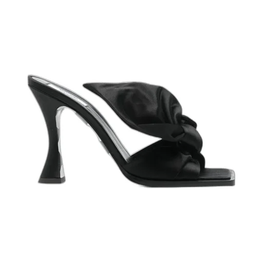 Square-Toed High-Heeled Sandals