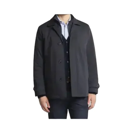 Padded Nylon Twill Coat