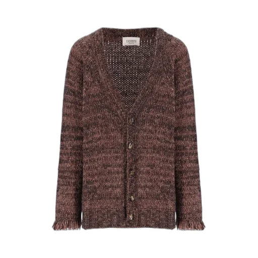 Fringed Button Cardigan
