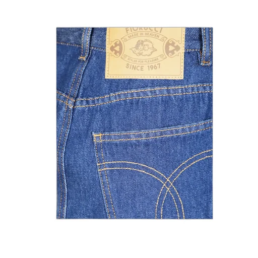 Button-Front Denim Skirt
