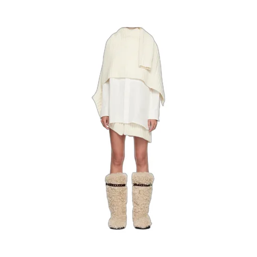 Layered Knitted Dress