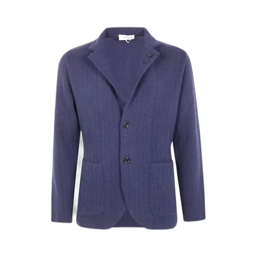 Pinstripe Button Blazer