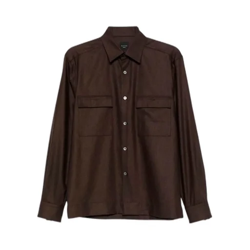 Double-Pocket Wool Shirt
