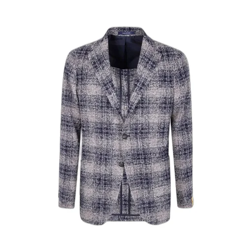 Plaid Single-Breasted Jacket