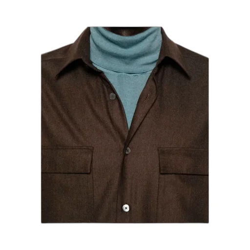 Double-Pocket Wool Shirt