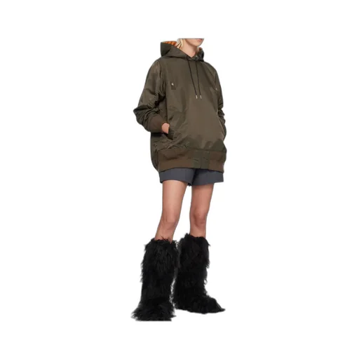 Nylon Twill Hoodie