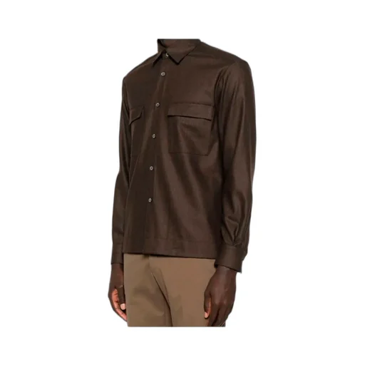 Double-Pocket Wool Shirt