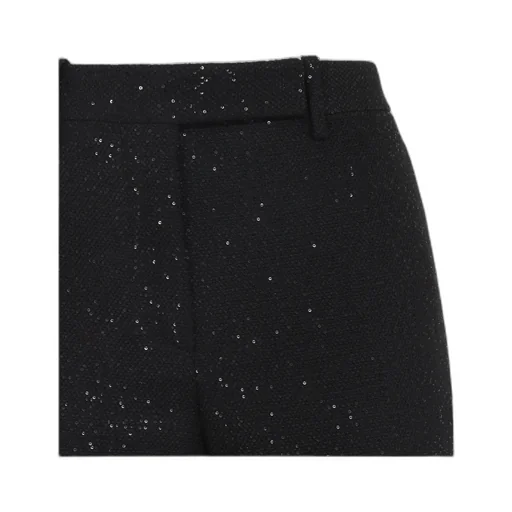 Sequined Tailored Straight Pants