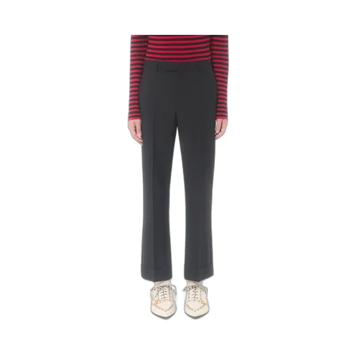Wool Trousers With Turn-Ups