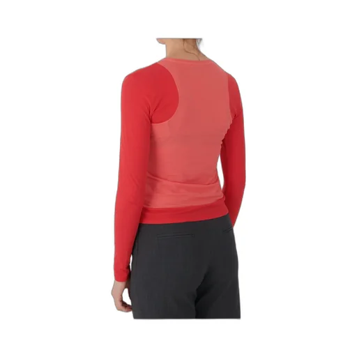 Round-Neck Polka Dot Knitted Sweater