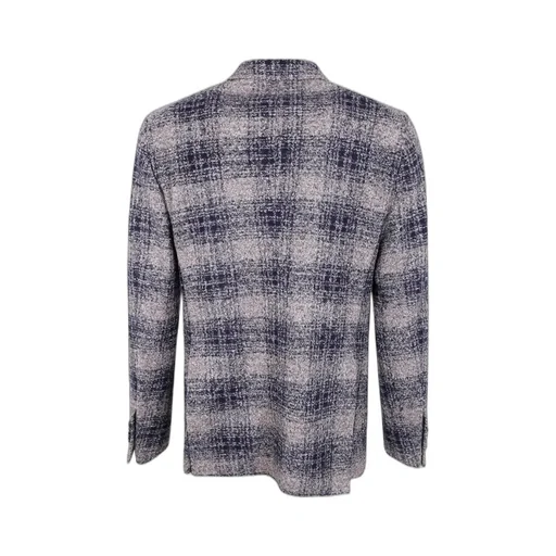 Plaid Single-Breasted Jacket