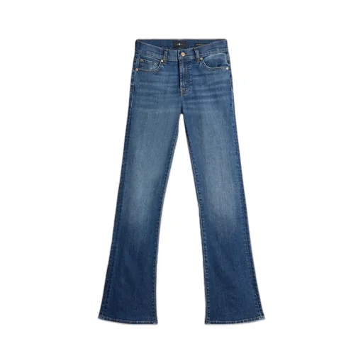 Midriff-Hugging Flared Jeans