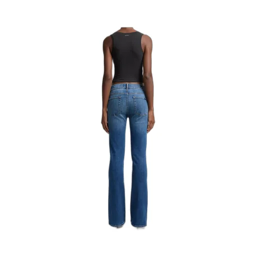 Midriff-Hugging Flared Jeans