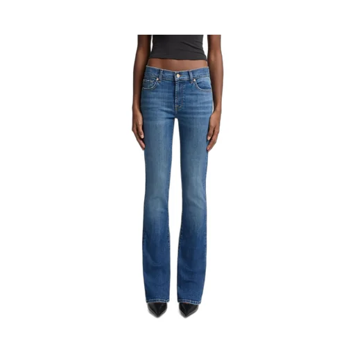 Midriff-Hugging Flared Jeans