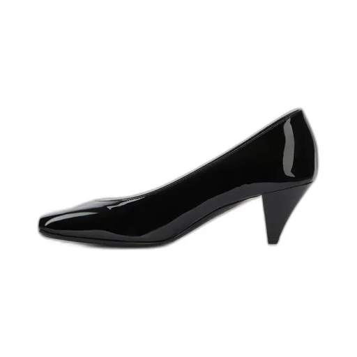 Sliced Square Pumps In Patent Leather