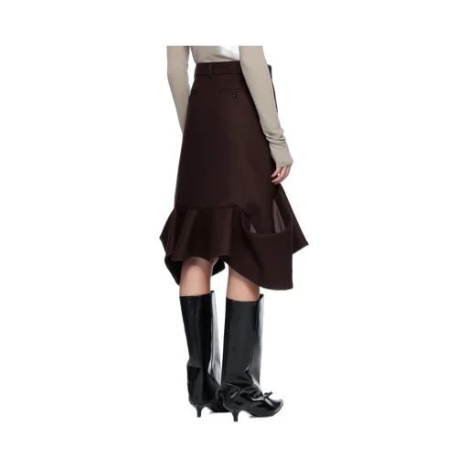 Wool Midi Skirt