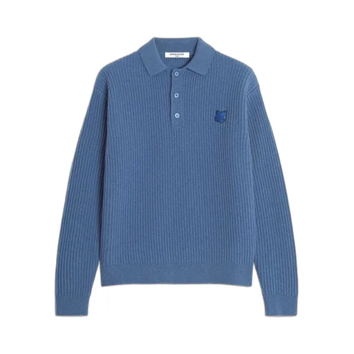 Fox Head Ribbed Polo Jumper