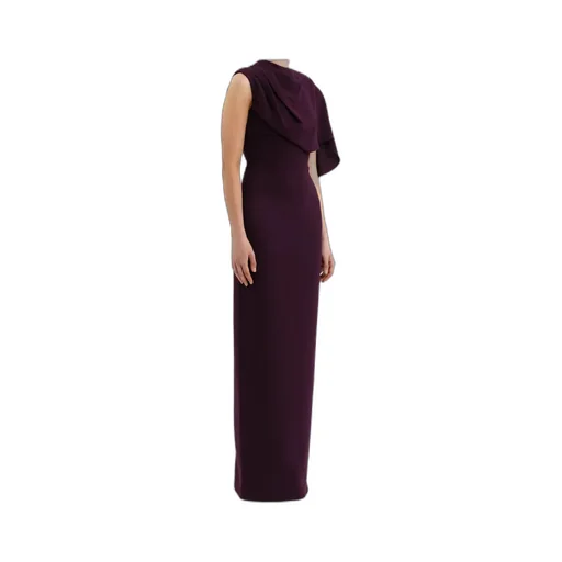Draped Cape Gown