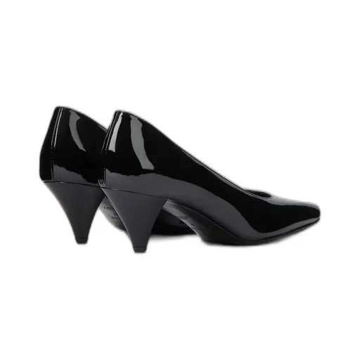 Sliced Square Pumps In Patent Leather
