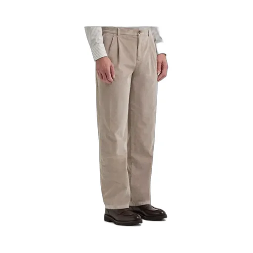 Hazelnut Comfort Soft Touch Corduroy Chinos With Two Darts