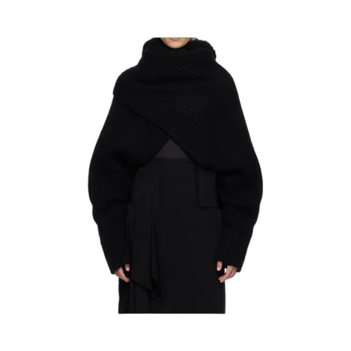 Wool Knit Turtleneck Pullover