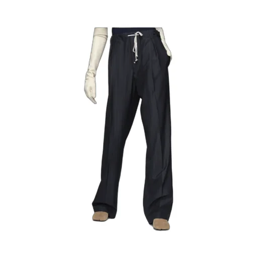 Pinstripe Drawstring Trousers