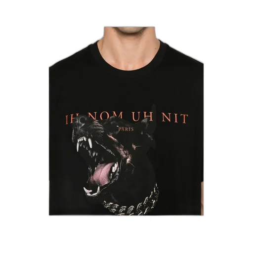 Pattern-Printed Crewneck T-Shirt