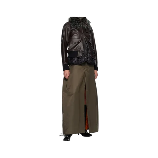 Nylon Twill Skirt