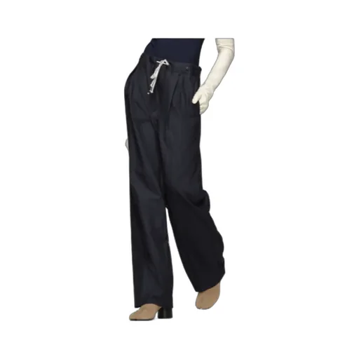 Pinstripe Drawstring Trousers