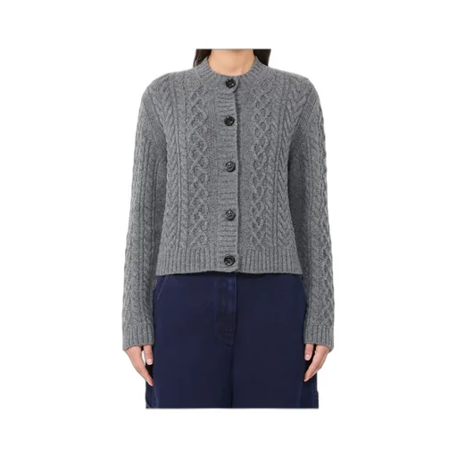 Long-Sleeved Wool Cardigan