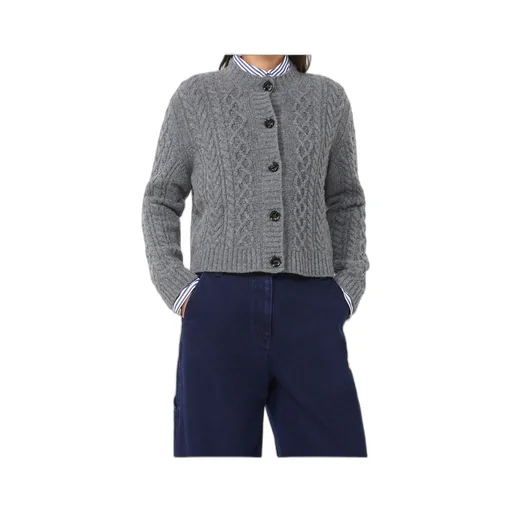 Long-Sleeved Wool Cardigan