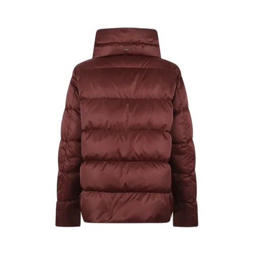 High-Neck Drawstring Padded Jacket