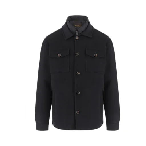 Wool-Cashmere Buttoned Jacket