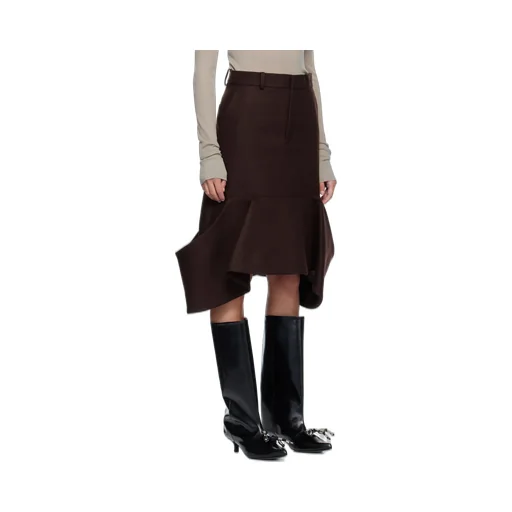 Wool Midi Skirt