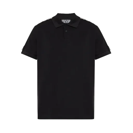 Logo Tape Short Sleeved Polo Shirt